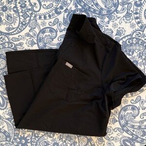 Figs Black Maternity Scrub Tunic Top